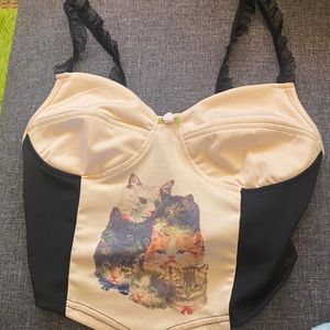Cat Corset Top